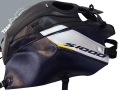 S 1000 XR , 2020 - 2025 2024 / 2025 schwarz, marineblau & silber, Deko zitronengelb & marineblau für GRAVITY BLUE METALLIC (B)